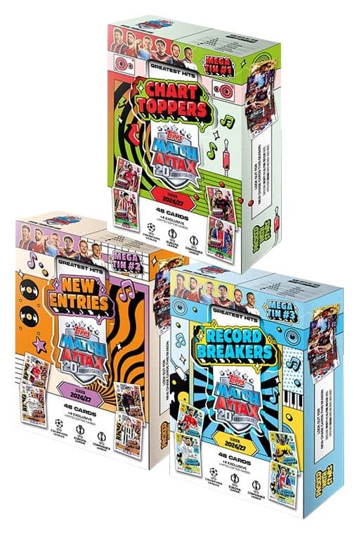 PRE ORDINE - UEFA Club Competition Match Attax 2026/27 Trading Cards Greatest Hits Mega Tin