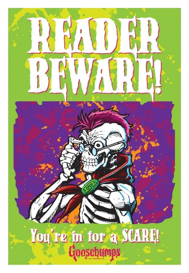 PRE ORDINE - Goosebumps Metal Sign Reader Beware