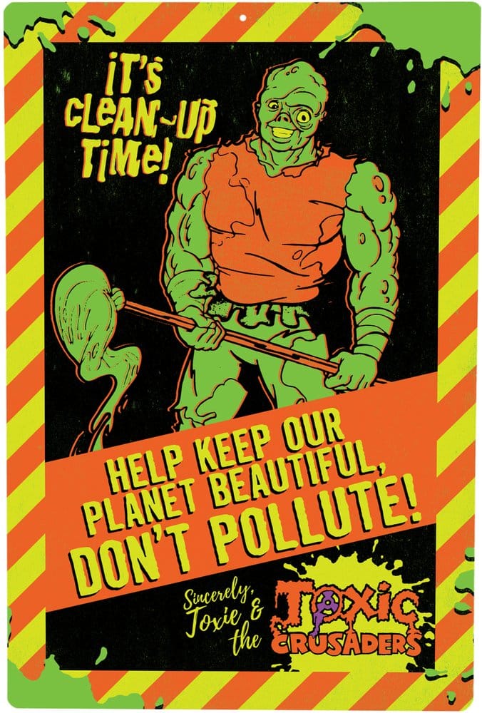 PRE ORDINE - Toxic Crusaders Metal Sign Don´t Pollute