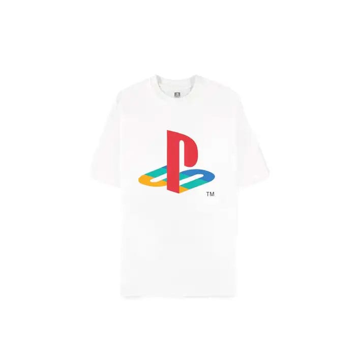 PRE ORDINE - PlayStation T-Shirt Logo White Loose Fit Size L