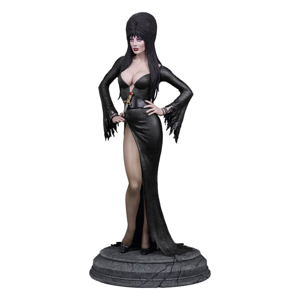 PRE ORDINE - Elvira: Mistress of the Dark Maquette 1/4 Elvira (Black Glitter Dress) 48 cm