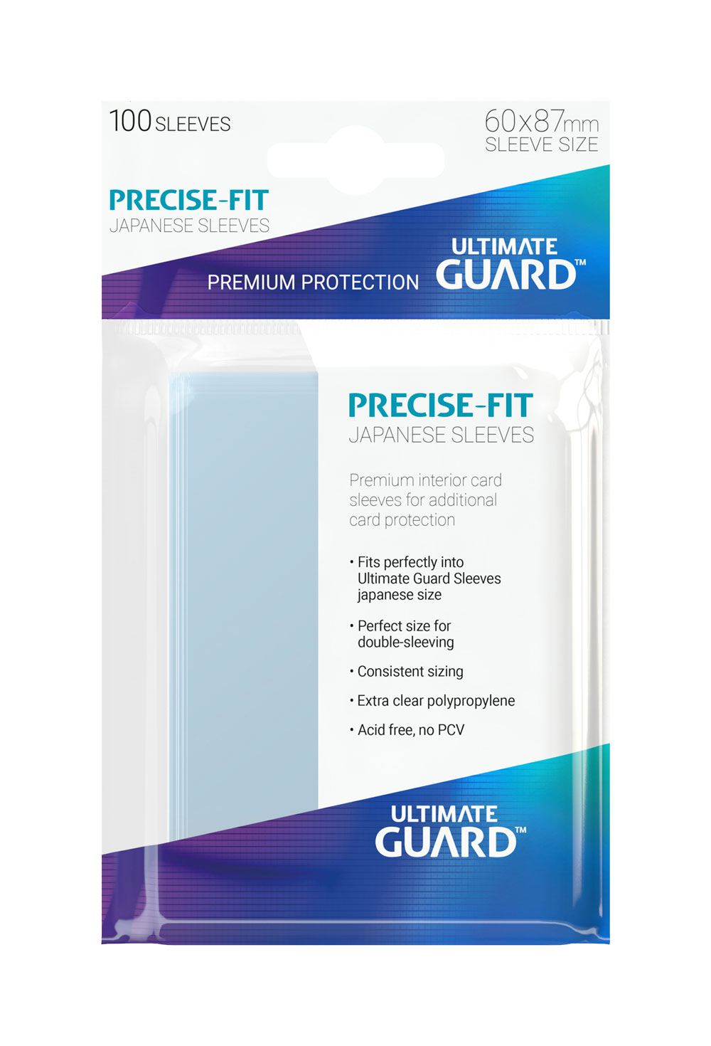 PRE ORDINE - Ultimate Guard Precise-Fit Sleeves Japanese Size (100)