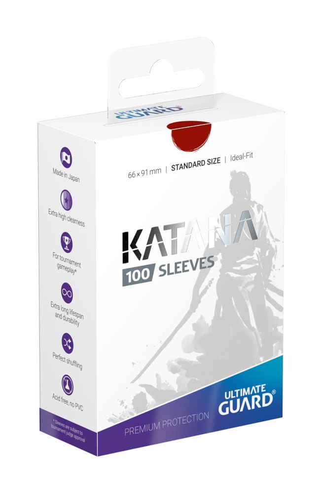 PRE ORDINE - Ultimate Guard Katana Sleeves Standard Size (100) - Red