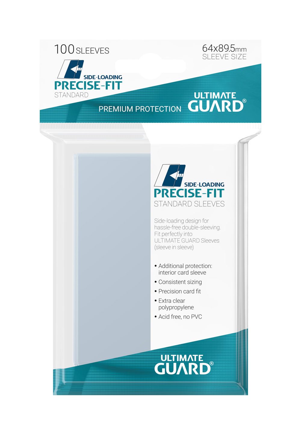 PRE ORDINE - Ultimate Guard Precise-Fit Sleeves Standard Size (100) - Side-Loading