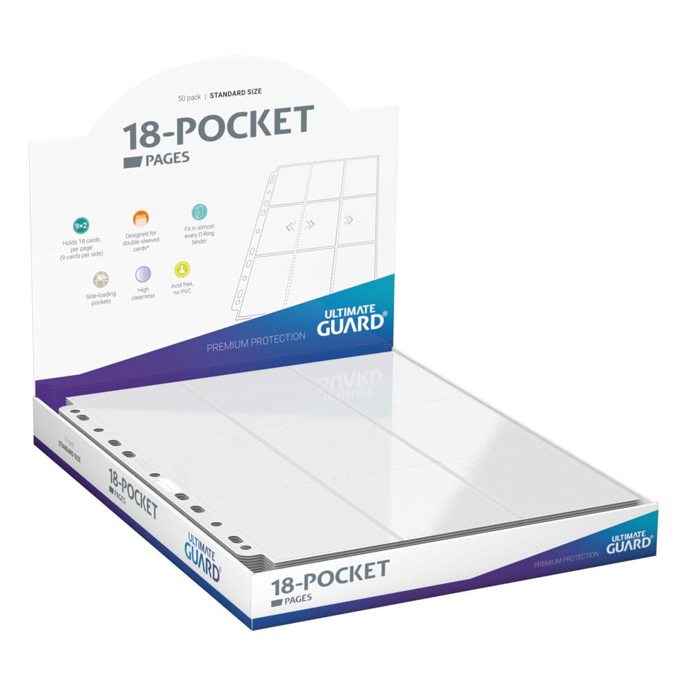 PRE ORDINE - Ultimate Guard 18-Pocket Pages Side-Loading (50) - White