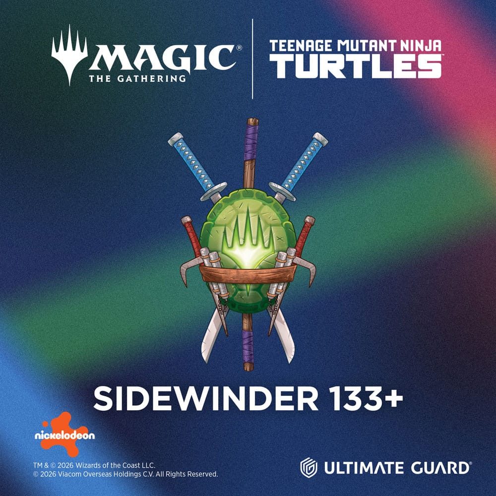 PRE ORDINE - Ultimate Guard Sidewinder 133+ Xenoskin Magic: The Gathering | Teenage Mutant Ninja Turtles - Lean Mean Green