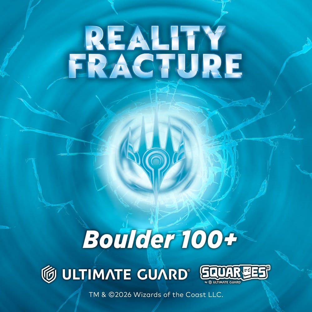 PRE ORDINE - Ultimate Guard RTE Boulder 100+ Magic: The Gathering "Reality Fracture" - Blue Uncommon / Red Uncommon