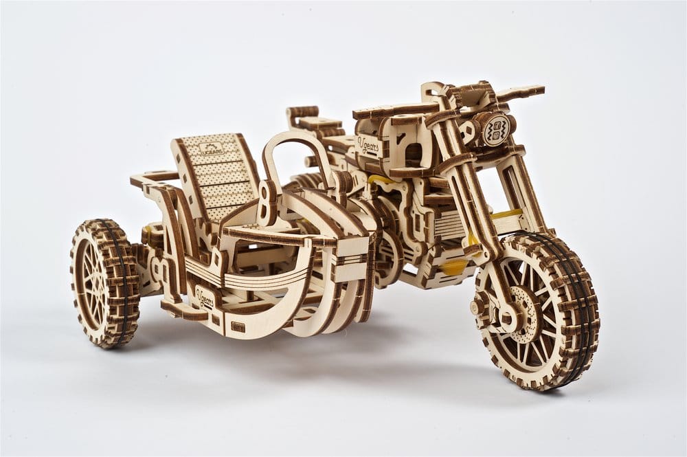 PRE ORDINE - Ugears 3D Wooden Puzzle Scrambler UGR-10 with sidecar