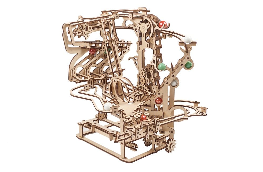 PRE ORDINE - Ugears 3D Wooden Puzzle Marble Run Chain Hoist