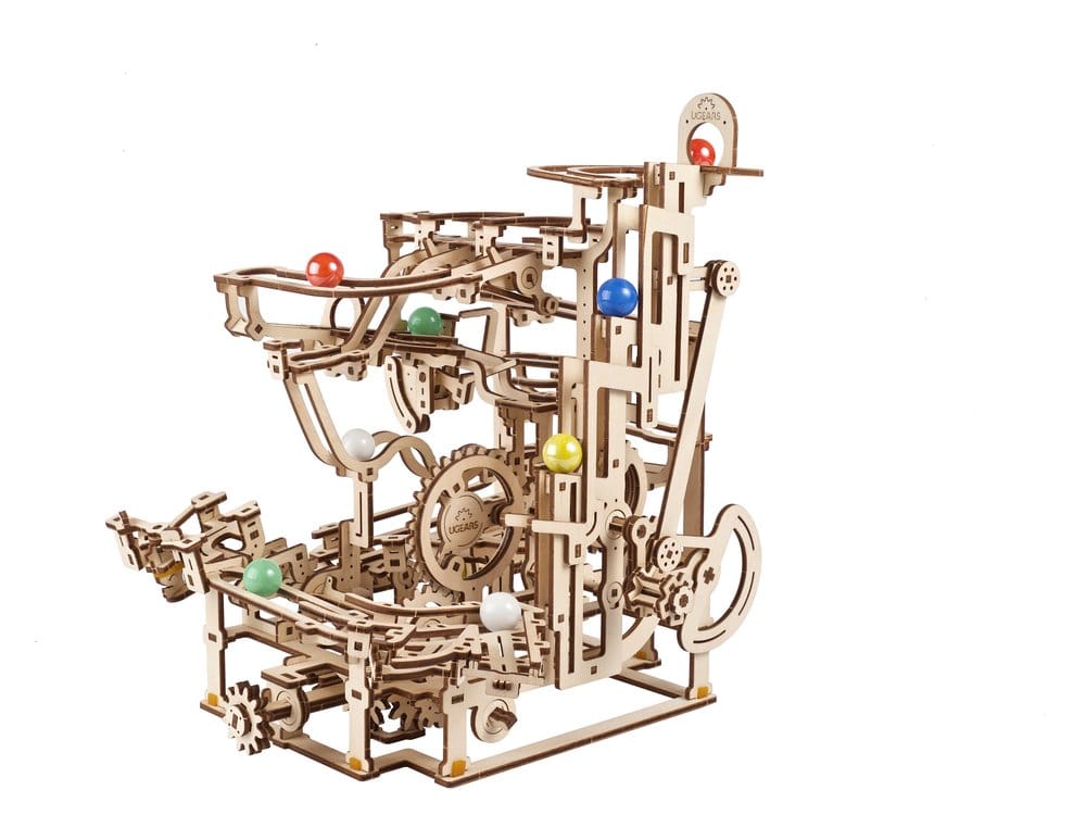 PRE ORDINE - Ugears 3D Wooden Puzzle Marble Run Tiered Hoist