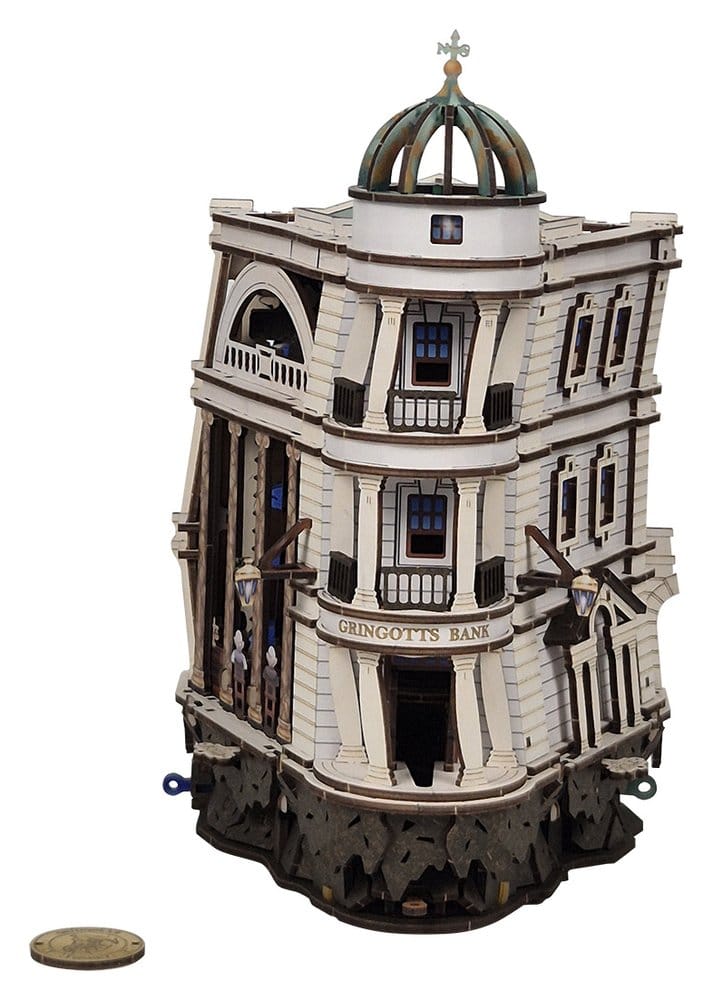 PRE ORDINE - Harry Potter 3D Wooden Puzzle Gringotts Bank Marble Run