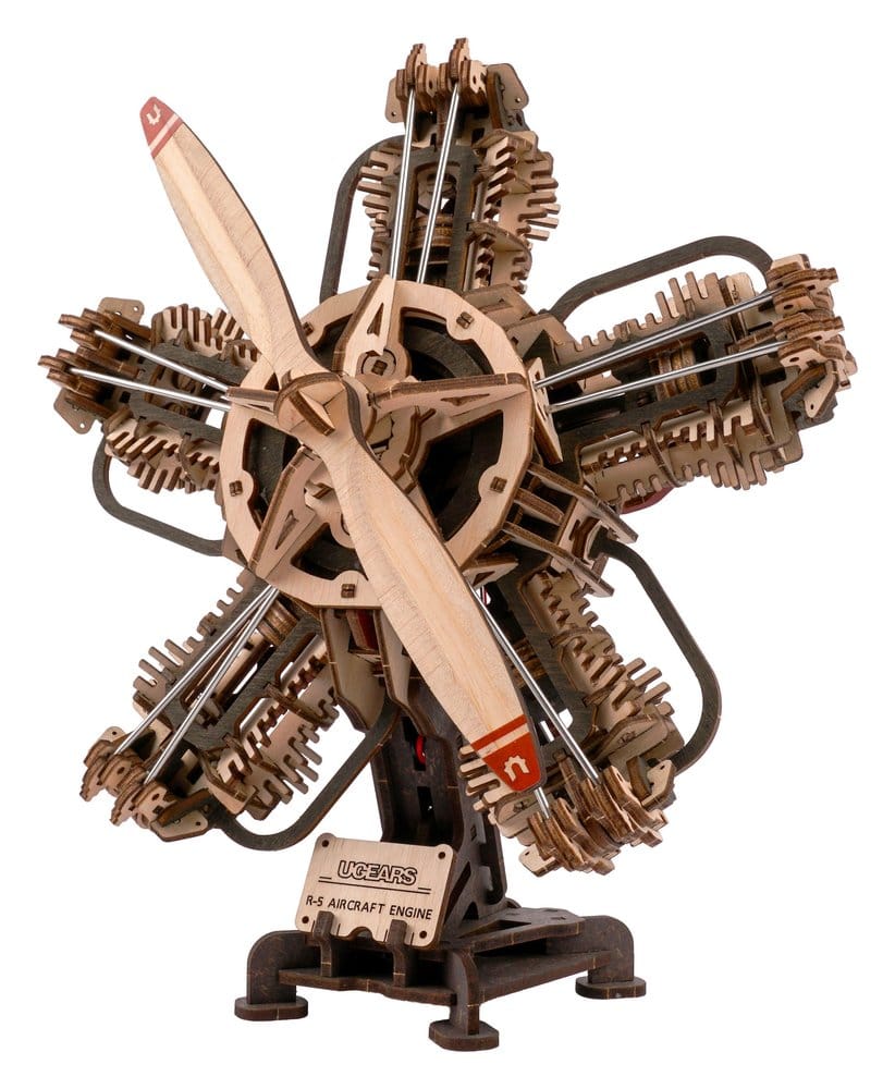 PRE ORDINE - Ugears 3D Wooden Model Kit R-5 Aircraft Engine 25 cm
