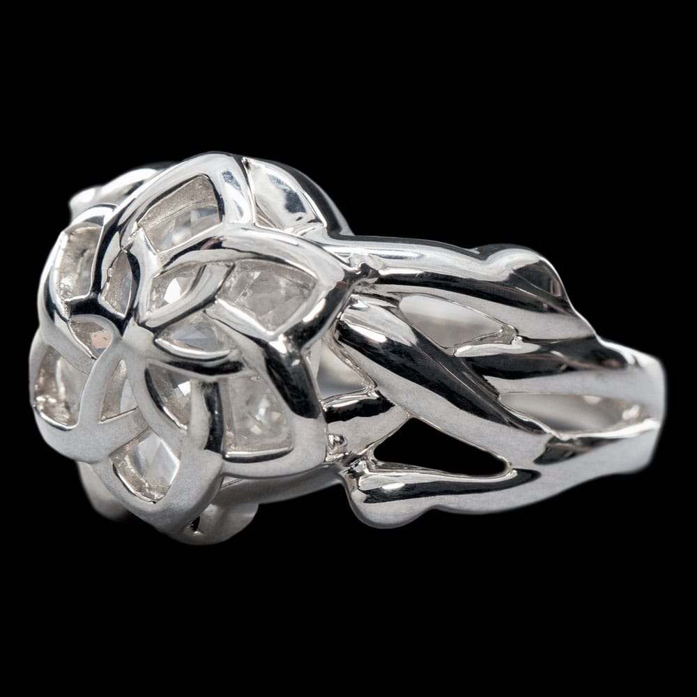 PRE ORDINE - Lord of the Rings Nenya - The Ring of Galadriel (Sterling Silver) Size 6.75