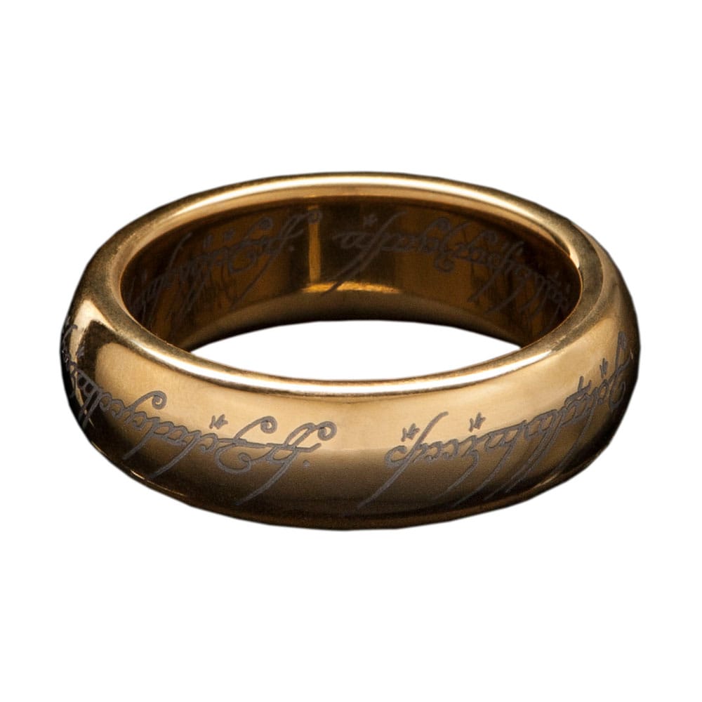 PRE ORDINE - Lord of the Rings Tungsten Ring The One Ring (gold plated) Size 13