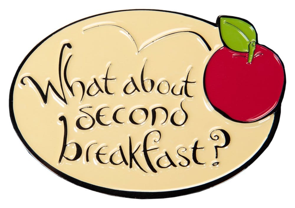 PRE ORDINE - Lord of the Rings Magnet What About Second Breakfast? (Enamel) 7 cm