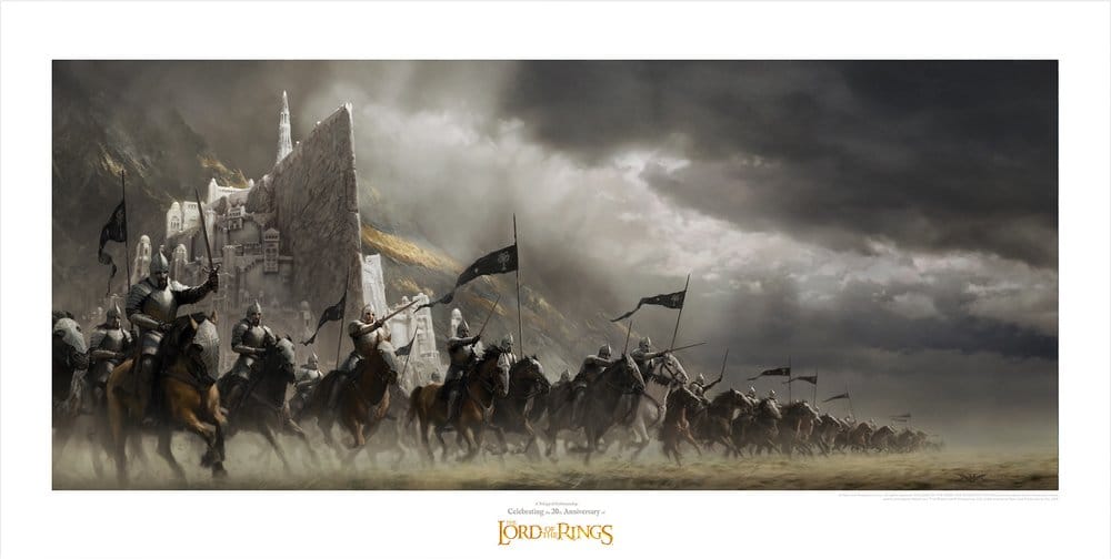 PRE ORDINE - Lord of the Rings Art Print Faramir's Charge 59 x 30 cm