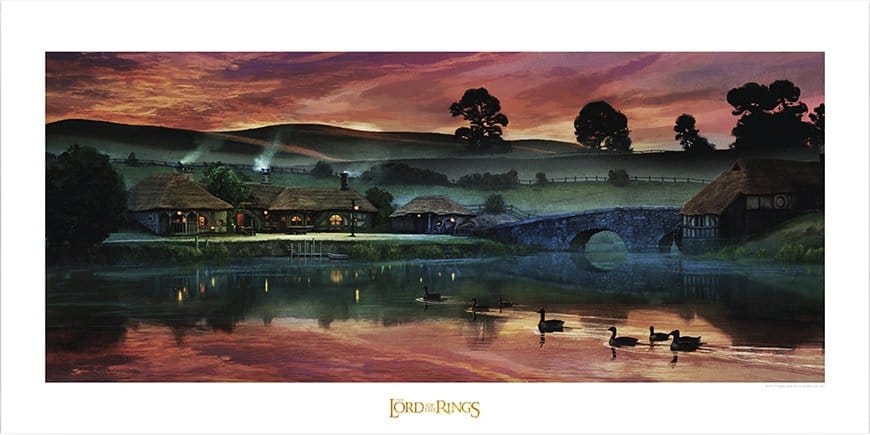 PRE ORDINE - Lord of the Rings Art Print Return to the Green Dragon Inn 59 x 42 cm