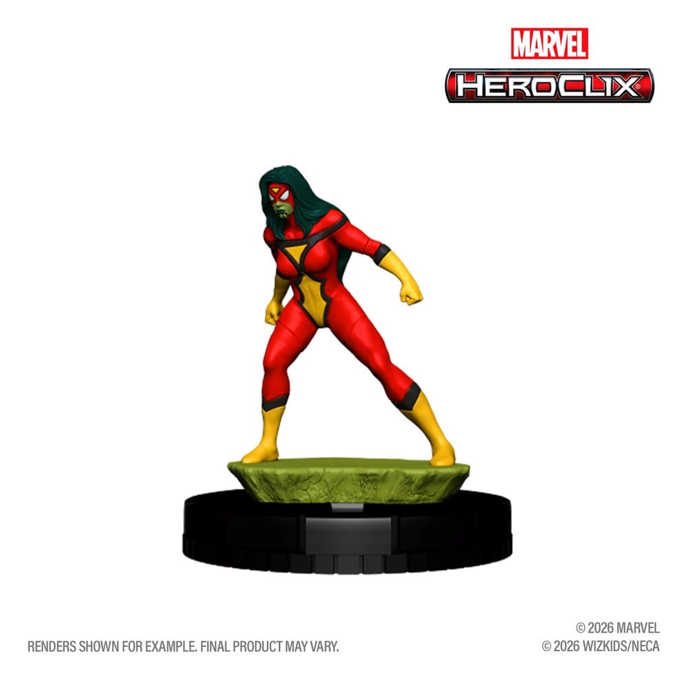 PRE ORDINE - Marvel HeroClix: Secret Wars Figure Skrull Queen Spider-Woman 10 cm
