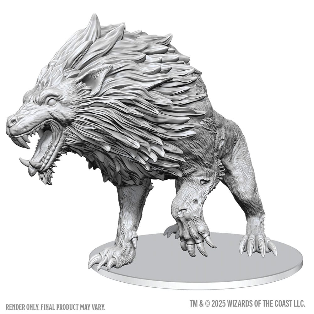 PRE ORDINE - D&D Nolzur's Marvelous Miniatures Unpainted Miniatures Dire Worg 11 cm