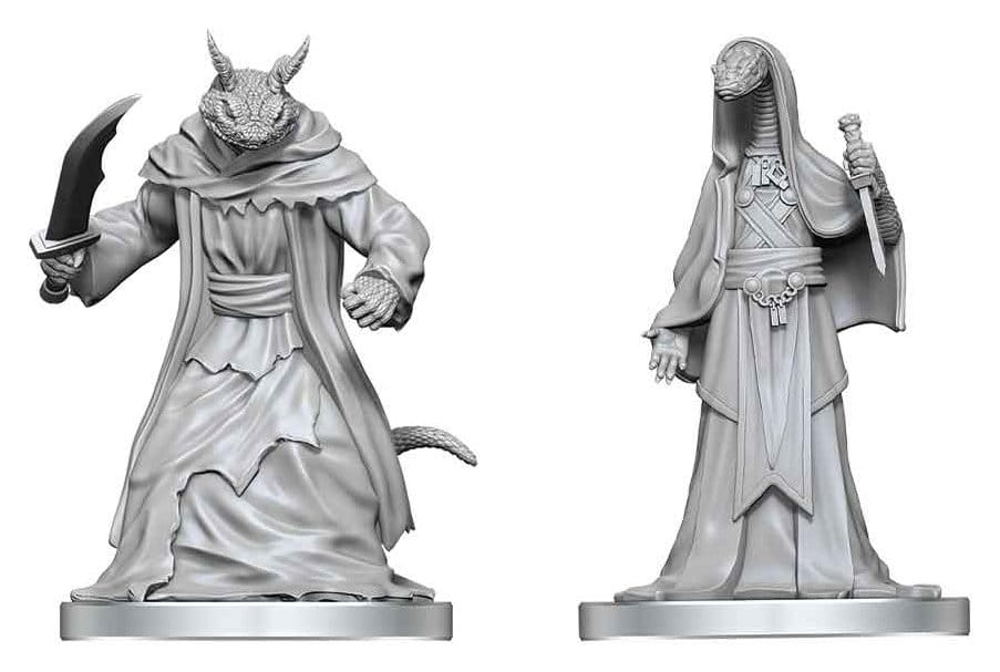 PRE ORDINE - Pathfinder Battles Deep Cuts Unpainted Miniature Zyss & Aapoph Serpentfolk 13 cm