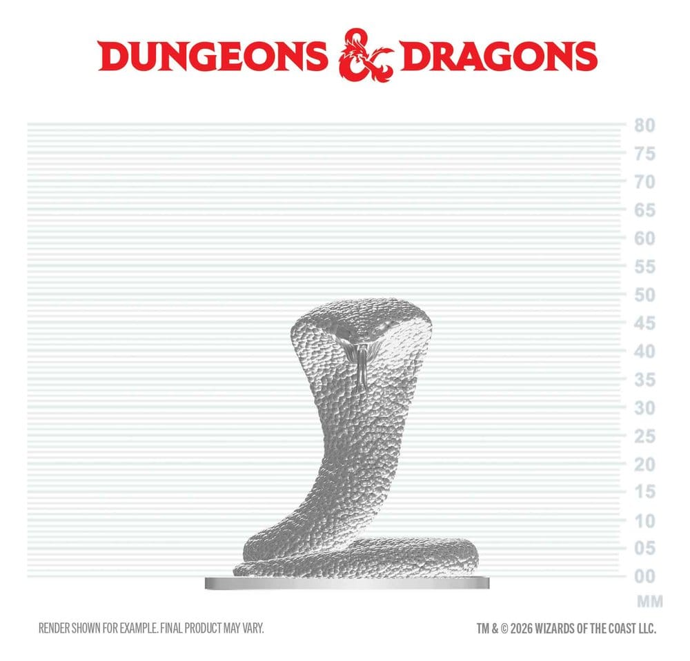 PRE ORDINE - D&D Nolzur's Marvelous Miniatures Mini Figure Polar Serpent 4 cm