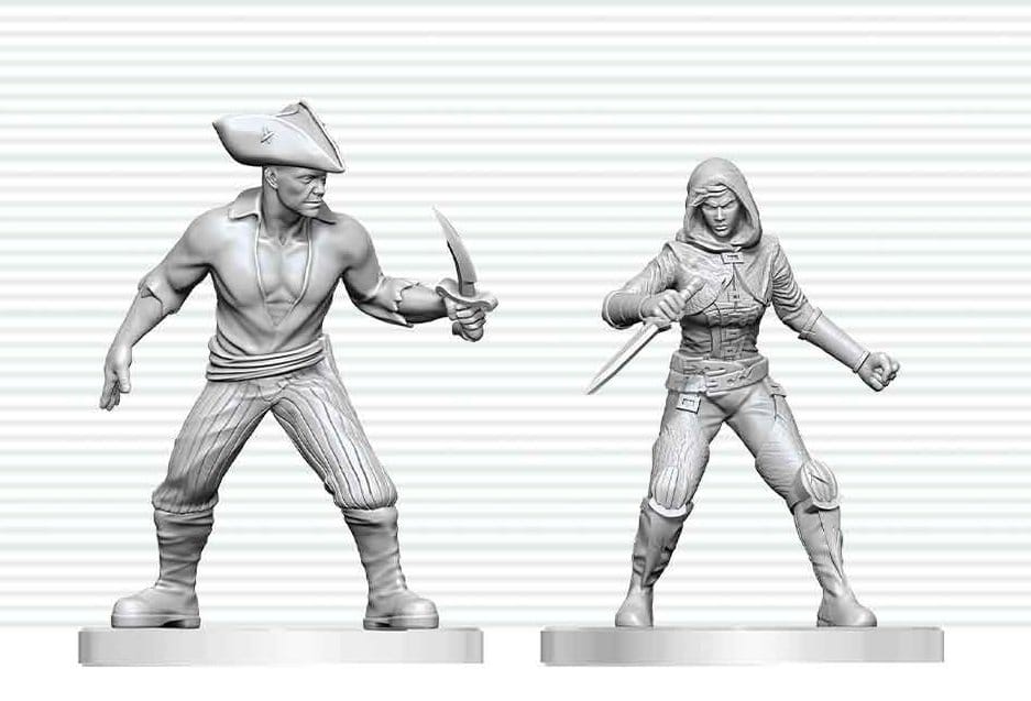 Dungeons & Dragons Nolzur's Marvelous Miniatures Unpainted Miniature Bandit & Pirate 14 cm