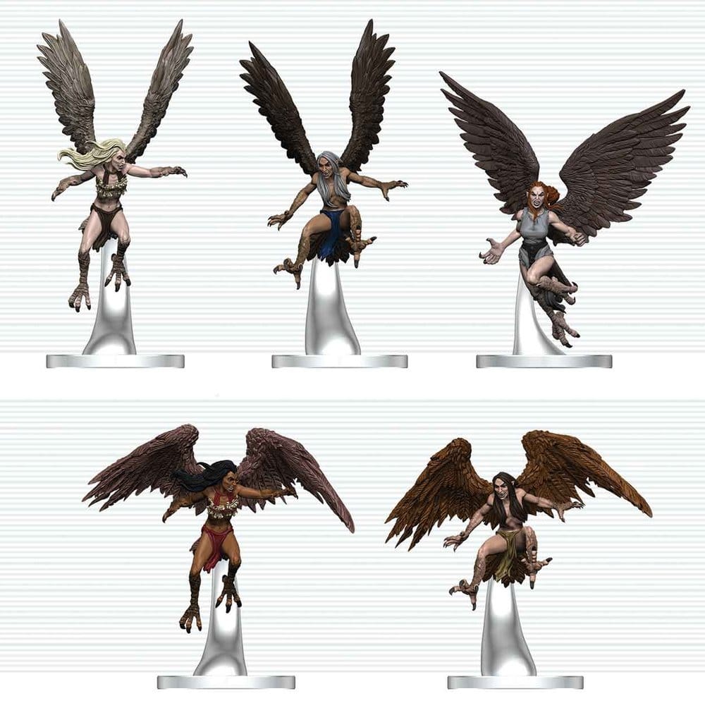 PRE ORDINE - D&D Icons of the Realms Mini Figures Harpy Flock 20 cm