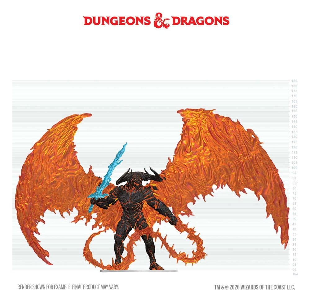 PRE ORDINE - D&D Icons of the Realms Boxed prepainted Miniatures Balor 20 cm