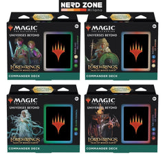 PRE ORDINE - WIZARD OF THE COAST - Magic the Gathering The Lord of the Rings: Tales of Middle-earth Commander Decks Display (4) english