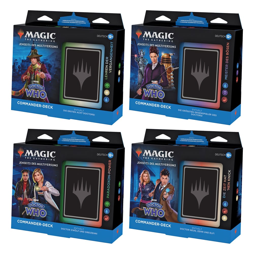 PRE ORDINE - Magic the Gathering Jenseits des Multiversums: Doctor Who Commander Decks Display (4) german
