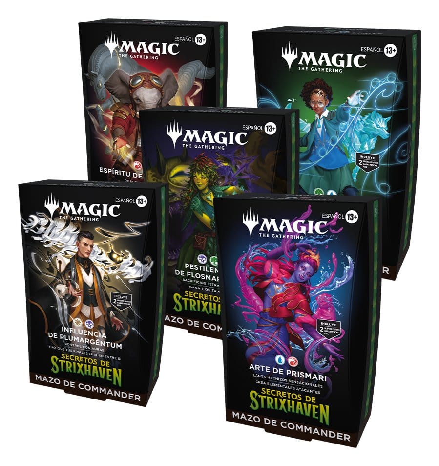 Magic the Gathering Secretos de Strixhaven Commander Decks Case (5) spanish