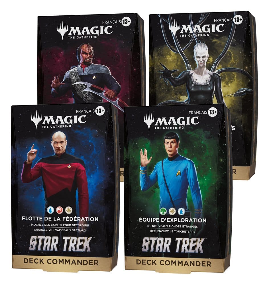 PRE ORDINE - Magic the Gathering Star Trek Commander Decks Case (4) french