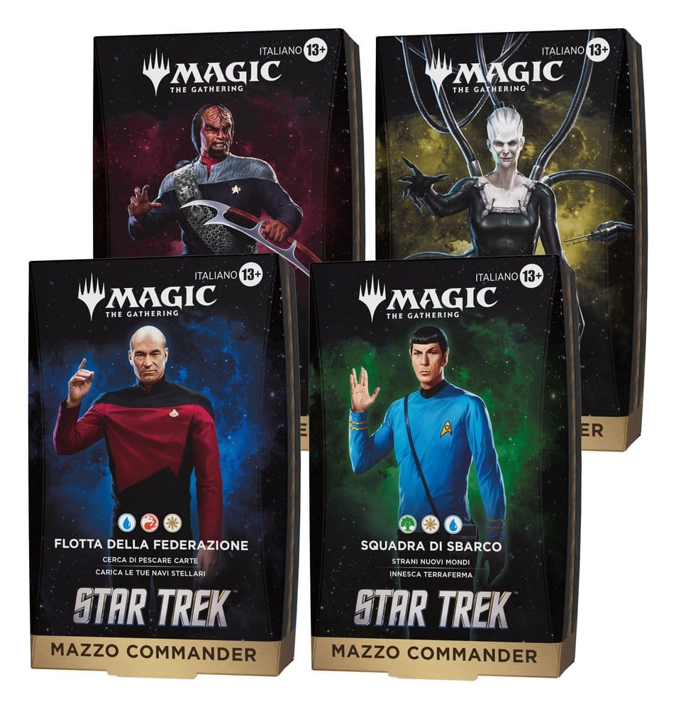 PRE ORDINE - Magic the Gathering Star Trek Commander Decks Case (4) italian