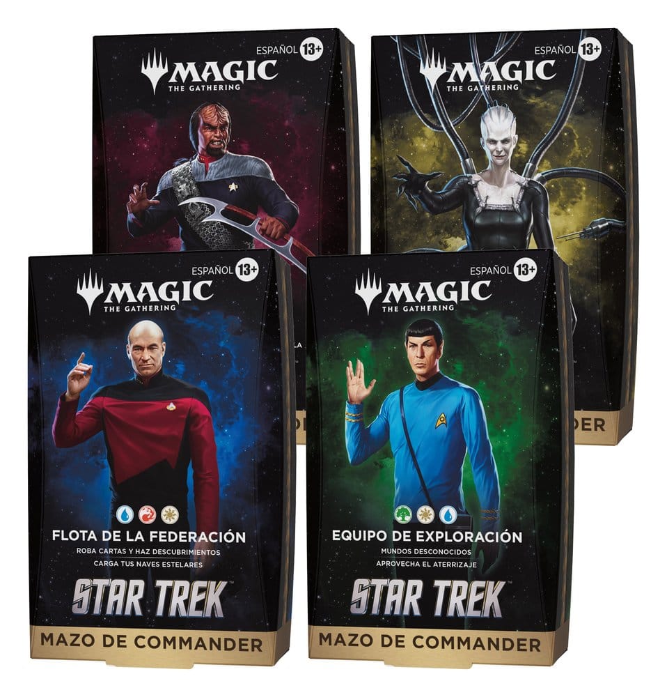 PRE ORDINE - Magic the Gathering Star Trek Commander Decks Case (4) spanish