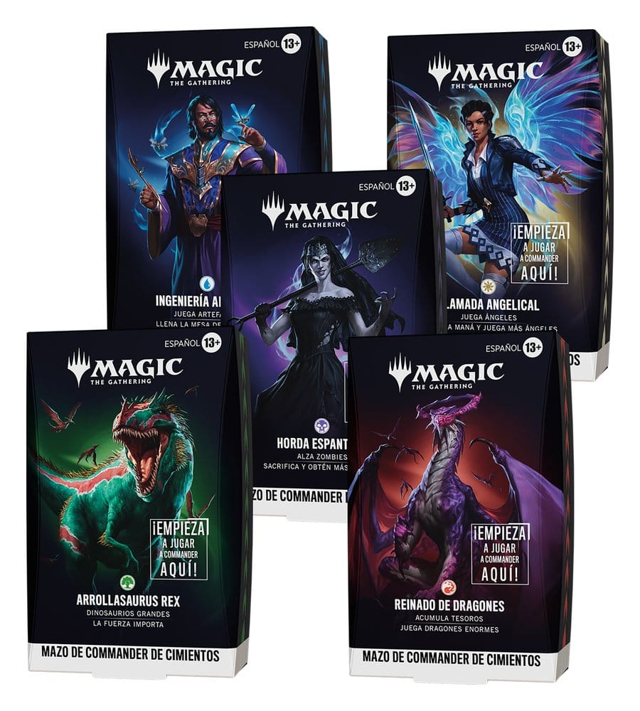PRE ORDINE - Magic the Gathering Foundations Commander Decks Case (5) spanish
