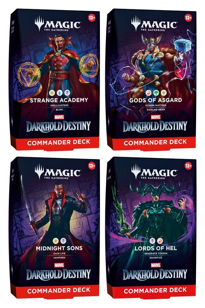 PRE ORDINE - Magic the Gathering Marvel: Darkhold Destiny Commander Decks Case (4) english