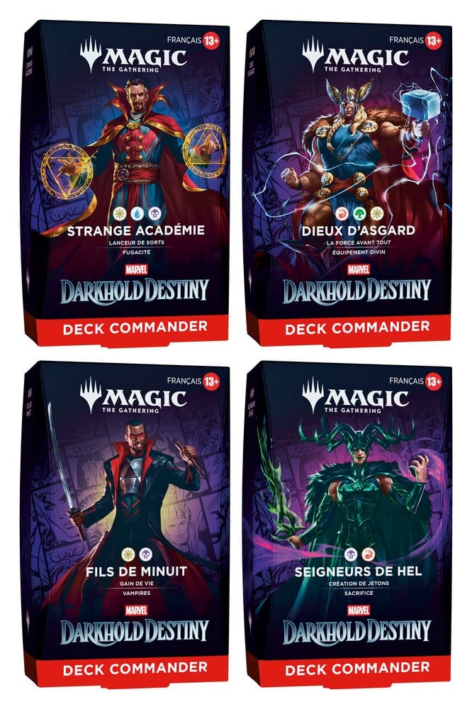 PRE ORDINE - Magic the Gathering Marvel: Darkhold Destiny Commander Decks Case (4) french
