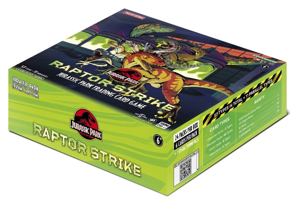 PRE ORDINE - Jurassic Park TCG Raptor Strike Booster Packs Display (24) *English Version*