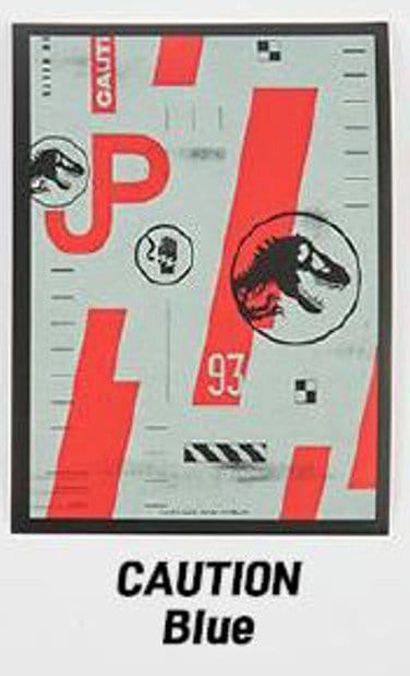 PRE ORDINE - Jurassic Park TCG Card Sleeves Caution Blue 9 cm