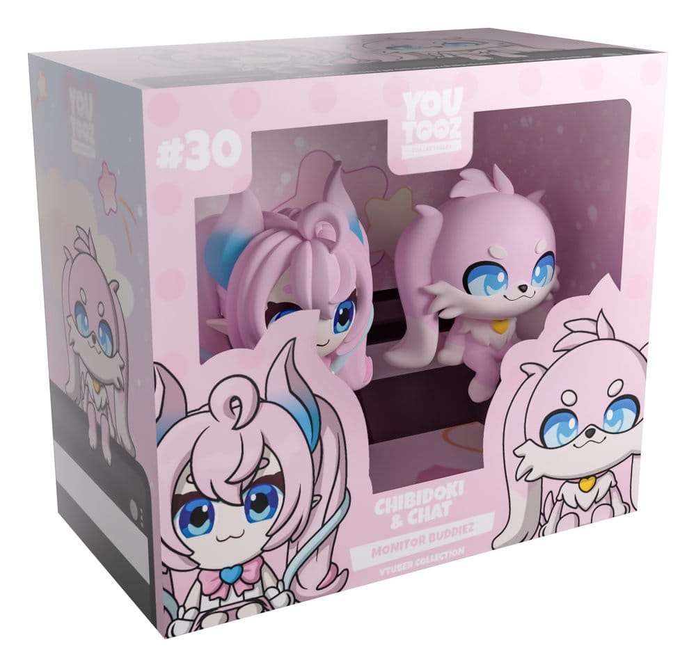 PRE ORDINE - Original Vinyl Figures Chibidoki & Chat Monitor Buddiez 7 cm