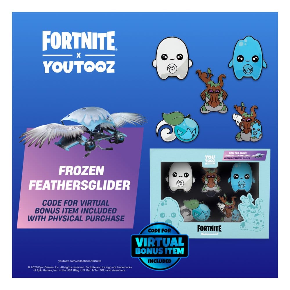 PRE ORDINE - Fortnite Pin Badge 5-Pack Sprite Set 5 cm