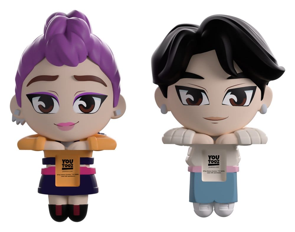 PRE ORDINE - KPop Demon Hunters Vinyl Figures Jinu & Rumi Monitor Buddiez 6 cm