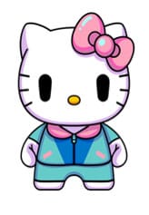 PRE ORDINE - Sanrio DZNR Plush Figure Hello Kitty City Pop Edition 18 cm
