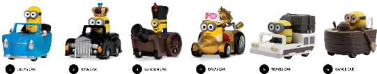 PRE ORDINE - Minions Zoom Hero Pullback Vehicles with Figures Blind Box Assortment (12)