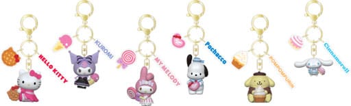 PRE ORDINE - Sanrio Tea Party Series Keychain with Hand Strap Hello Kitty and Friends Display (12)